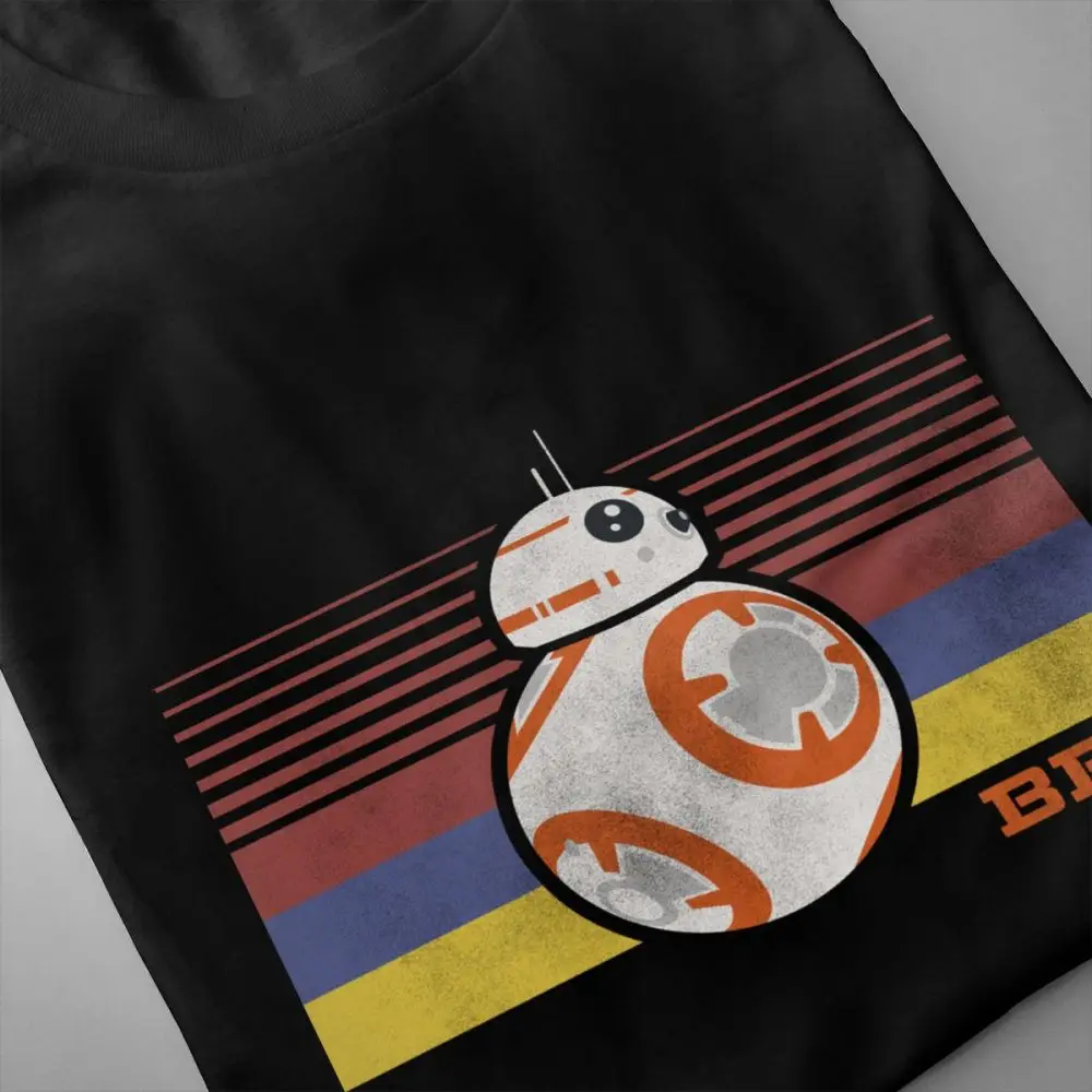 Футболка в полоску со Звездными войнами BB-8 модная футболка для мальчиков