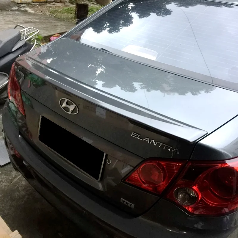 Для Hyundai Elantra 2007-2015 спойлер высокого качества ABS пластик Неокрашенный праймер