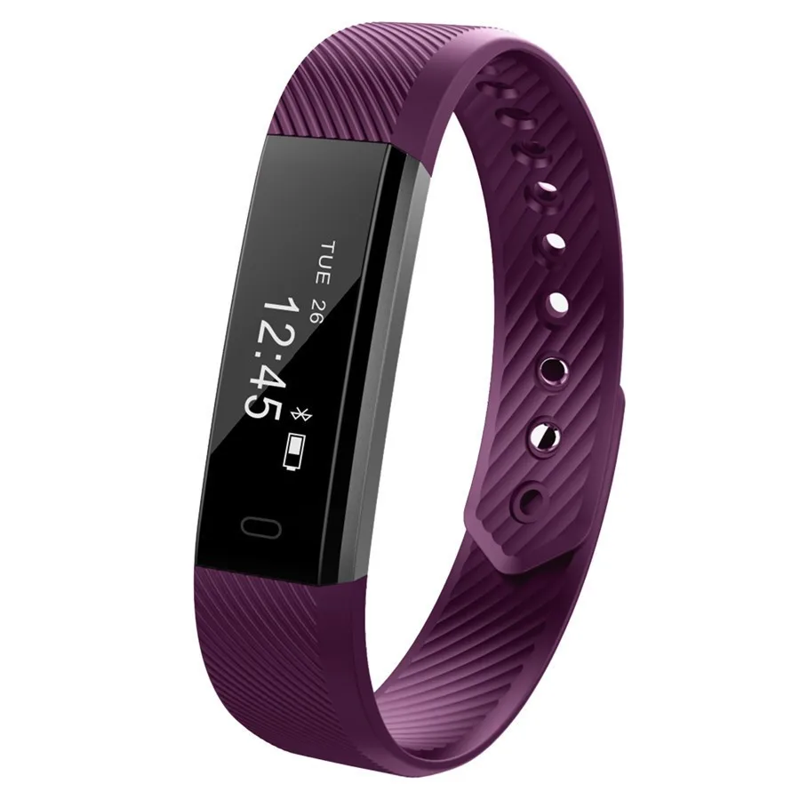 Smartch Fitness Tracker ID115 Smart Bracelet Step Counter Activity Monitor Alarm Clock Wristband PK xiaomi miband2 mi | Электроника
