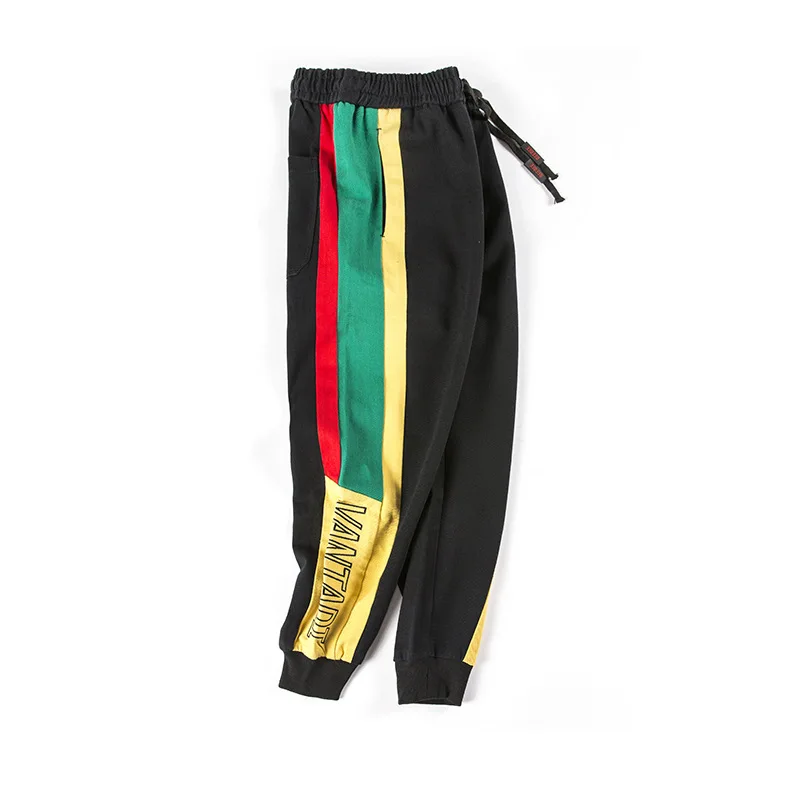 Jogger Pants Men Hip Hop Track Retro Patchwork Loose Fashion Casual Streetwear Male Sweatpant Pantalon Hombre College 2018 | Мужская