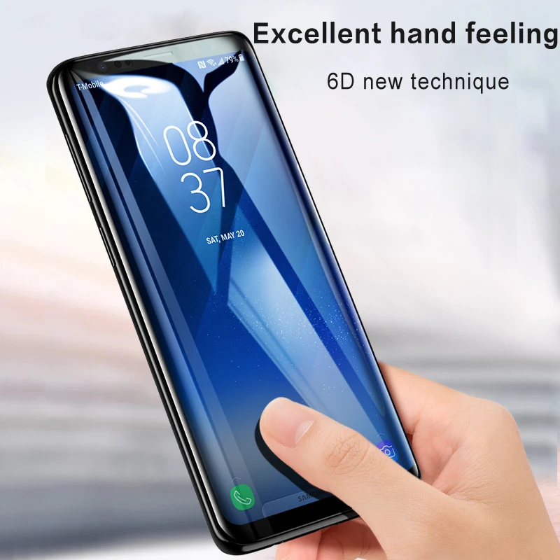 ESVNE 6D изогнутые края 9H защитный Стекло на Samsung Galaxy S8 стекло S9 Plus Screen Protector для