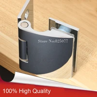 1pcs wall to glass offset hinge for 8 12mm 38 12 thickness glass polished chrome shower door brass hinge hd03