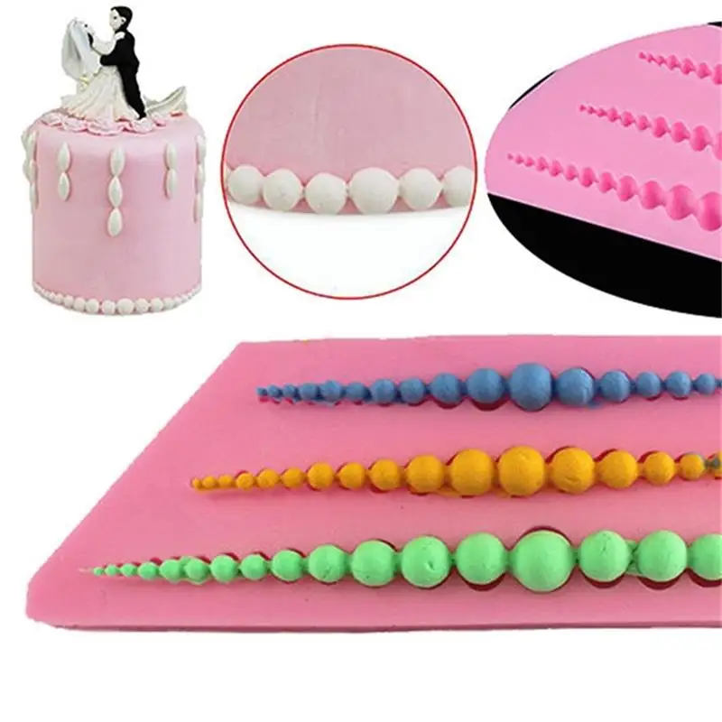 Жемчужная струна силиконовая форма торт шоколадный инструмент для украшения