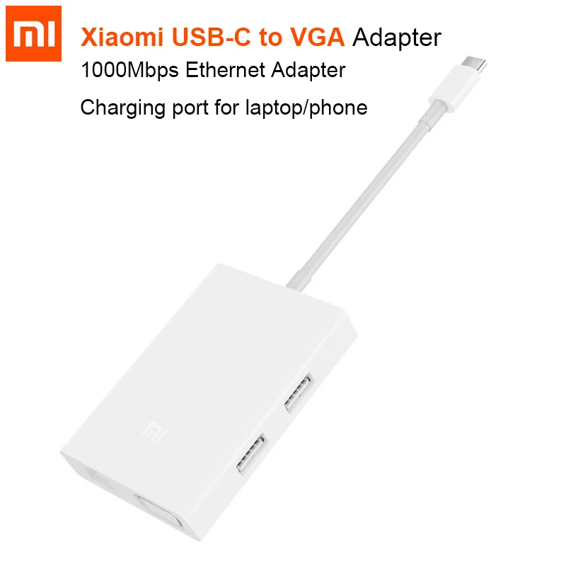 Оригинальный адаптер Xiaomi USB 3 0 Type C Ethernet Реверсивный переходник для Macbook laptop 13 PD3.0