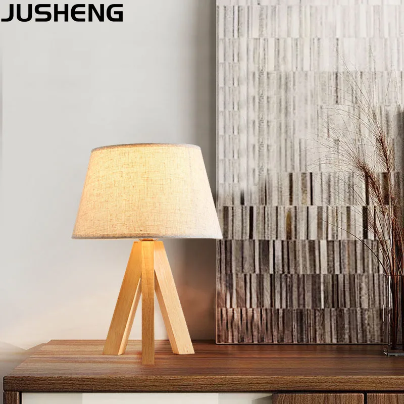 JUSHENG современный деревянный стол лампа художественный Декор креативная гостиная