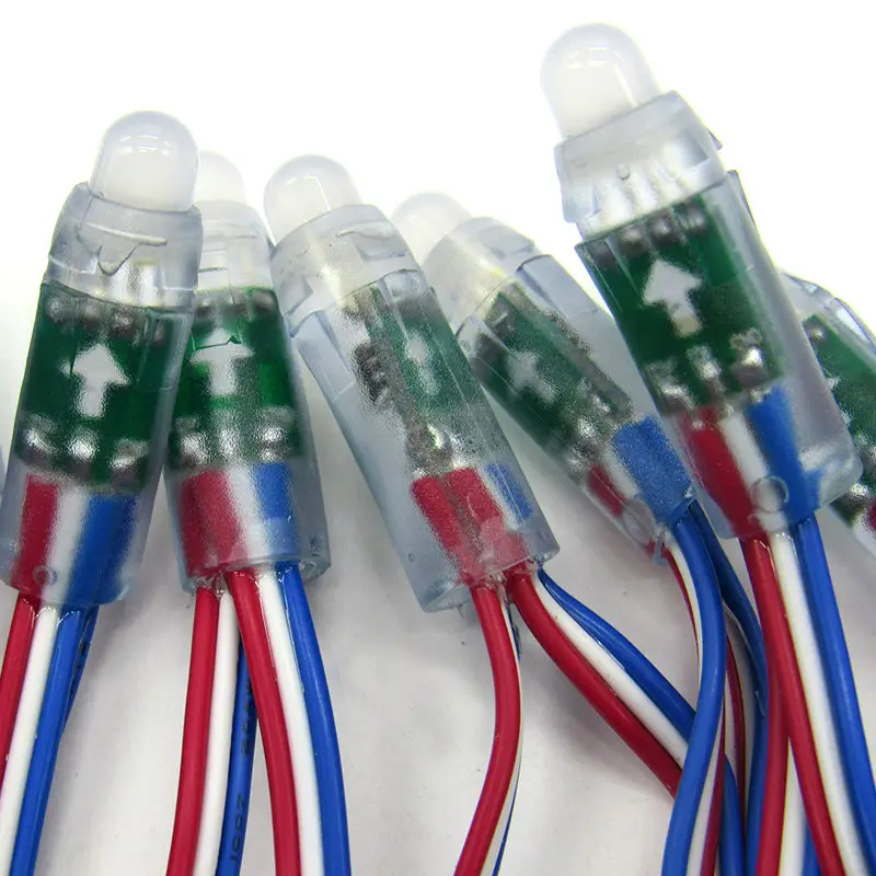 Полноцветный 5 в 12 мм WS2811 UCS1903 SM16703 rgb led pixel string light цифровой модуль 50