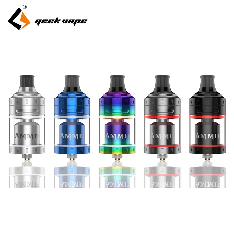 Новые оригинальные Аммит MTL RTA 3D поток воздуха 4 мл vape бак одновитковая катушка