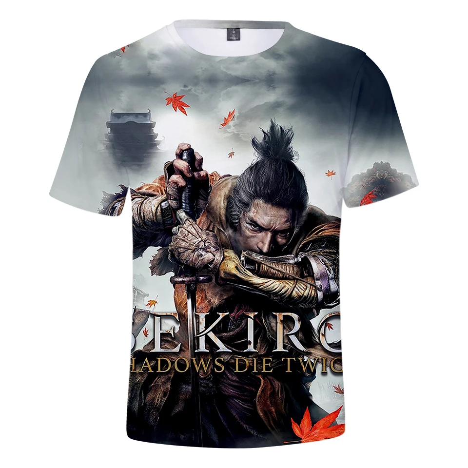 

3D Troye Sekiro Shadow Die Twice Printed T-shirt Men Women Casual Harajuku Tshirt T shirt Hot Sale Short Sleeve T Shirts Tops