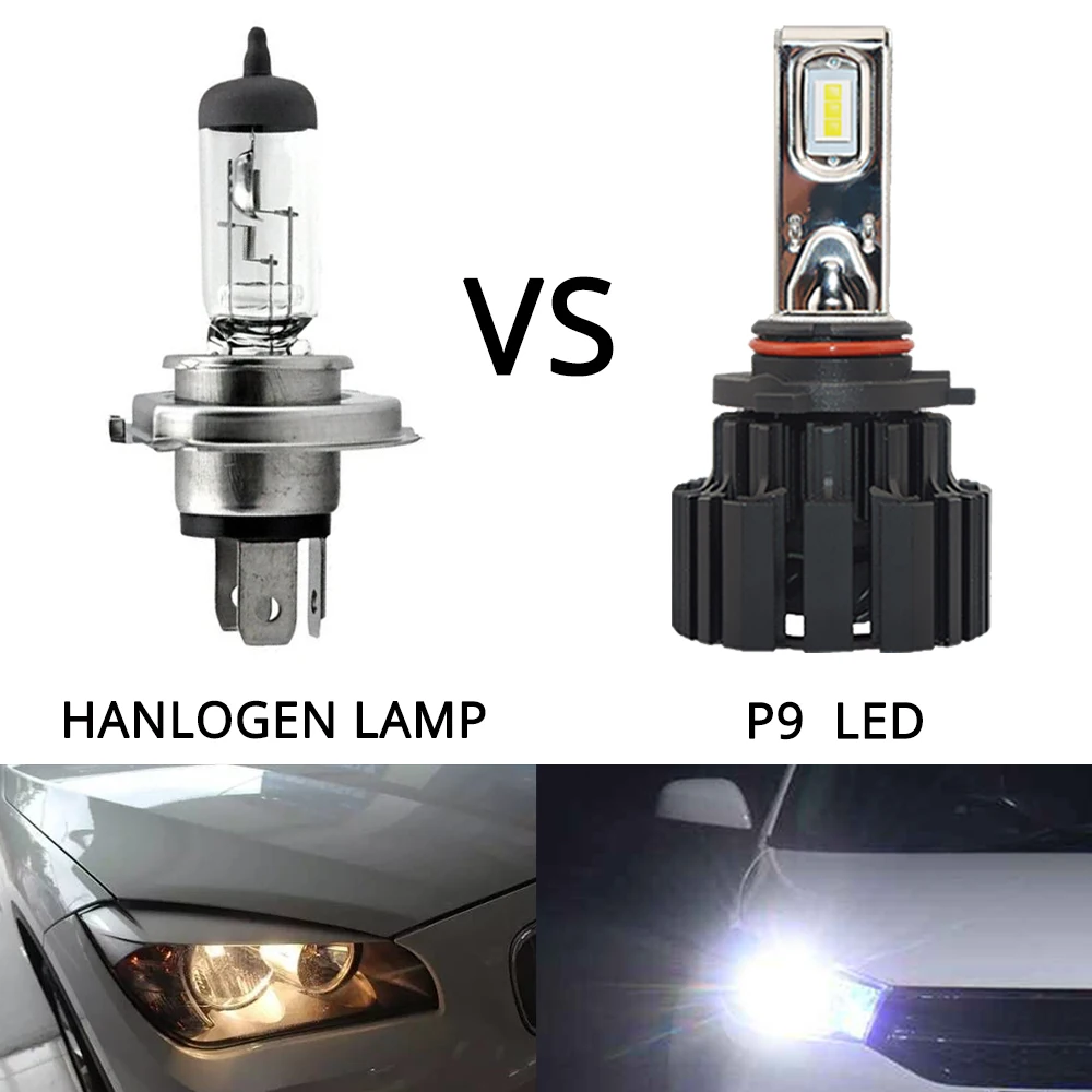 2X H4 H7 9012 5202 H16 H8 100 W 13600Lm IP67 Авто Светодиодная передняя лампа автомобильная фара противотуманная фара 6000 K автомобильное освещение HID Light Blubs