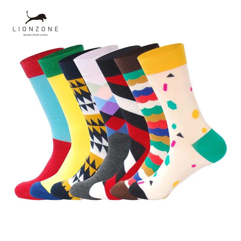 Брендовые мужские носки забавная Новинка Хлопок удивительное свадебное платье