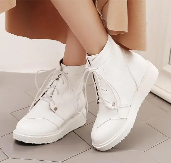 Женская обувь на танкетке Chaussure Femme Размеры 26-66 Зимняя женская Женские ботильоны