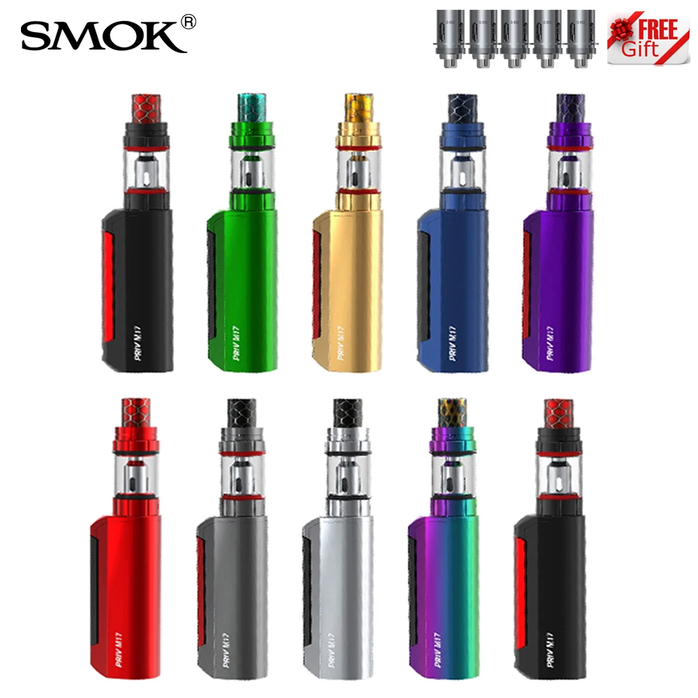 Vape Smok Priv M17 комплект 60 Вт PrivM17 MOD с 2 мл придерживаться 17 мм испаритель 1200 мАч