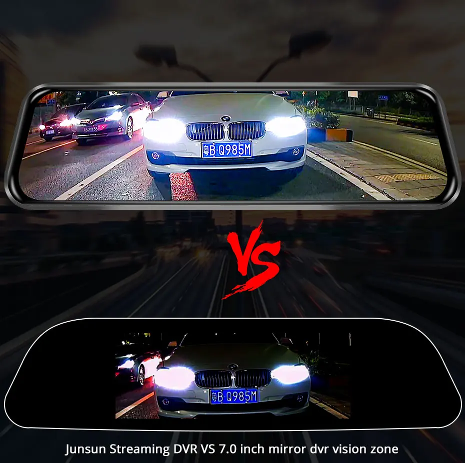 Junsun 4G ADAS Автомобильный видеорегистратор Камера 1" потоковое зеркало заднего вида 1080P Android WiFi gps видеорегистратор регистратор специальный видеорегистратор
