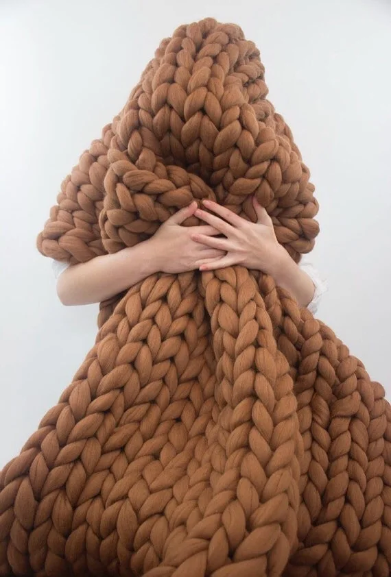 Soft Thick Line Giant Yarn Knitted Blanket Hand Weaving Photography Props Blankets CrochetLlinen Knitting Throw | Дом и сад
