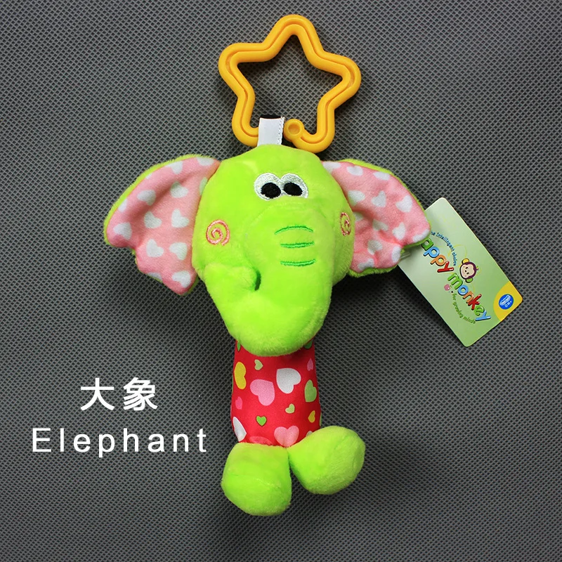 Hanging Bell 8 Игрушки для малышей музыкальные детские погремушки/Moblie коляска игрушка плюшевый мультфильм новорожденный/Развивающие игрушки для малышей игрушки 0-12 месяцев - Цвет: Hanging Bell 8