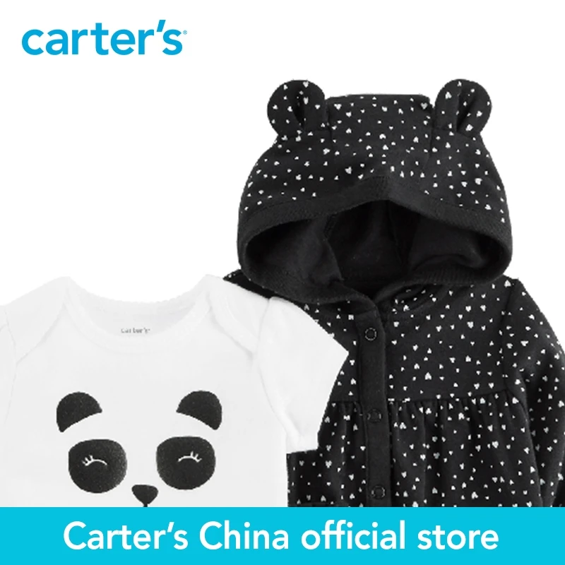 Комплект одежды из 3 предметов мягкая хлопковая толстовка с милой пандой Carter's