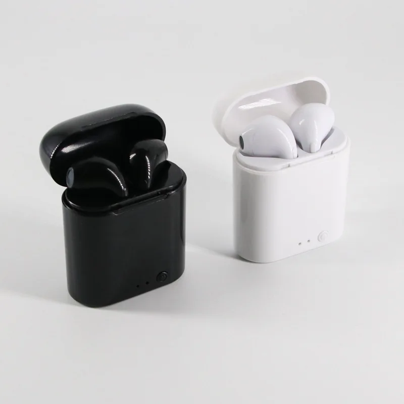 Bluetooth наушники I7S портативные беспроводные мини с зарядным устройством bluetooth