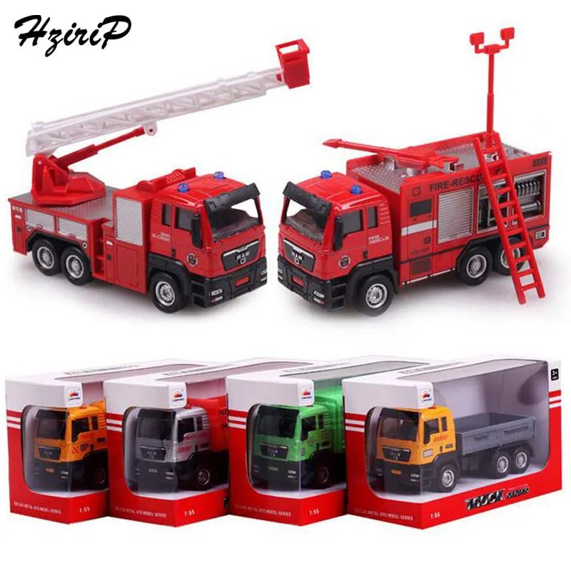 Новинка 2017 1:55 детские игрушки горка сплав игрушечные машинки пожарные двигатели