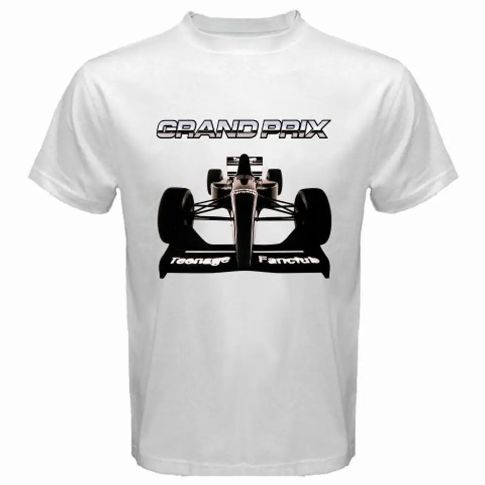 Новые подростковые фанклуб Grand Prix Обложка альбома Для мужчин белая футболка