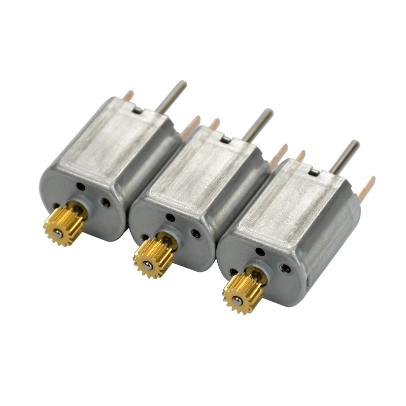 YIMAKER 10 шт. 030 DC микро мотор 12 В 13100 об/мин углеродная щетка медная зубчатая Двухосная