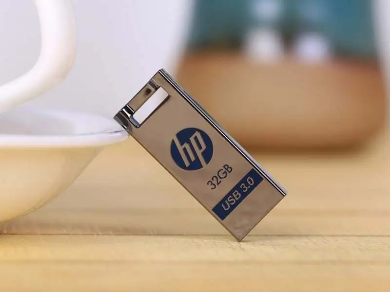 Hp флешка 32 ГБ, 64 ГБ и 128 Гб USB Flash Drive USB3.0 16 ГБ флешки бесплатно металлический шнурки Memory Stick DIY логотип диск на ключе флешки