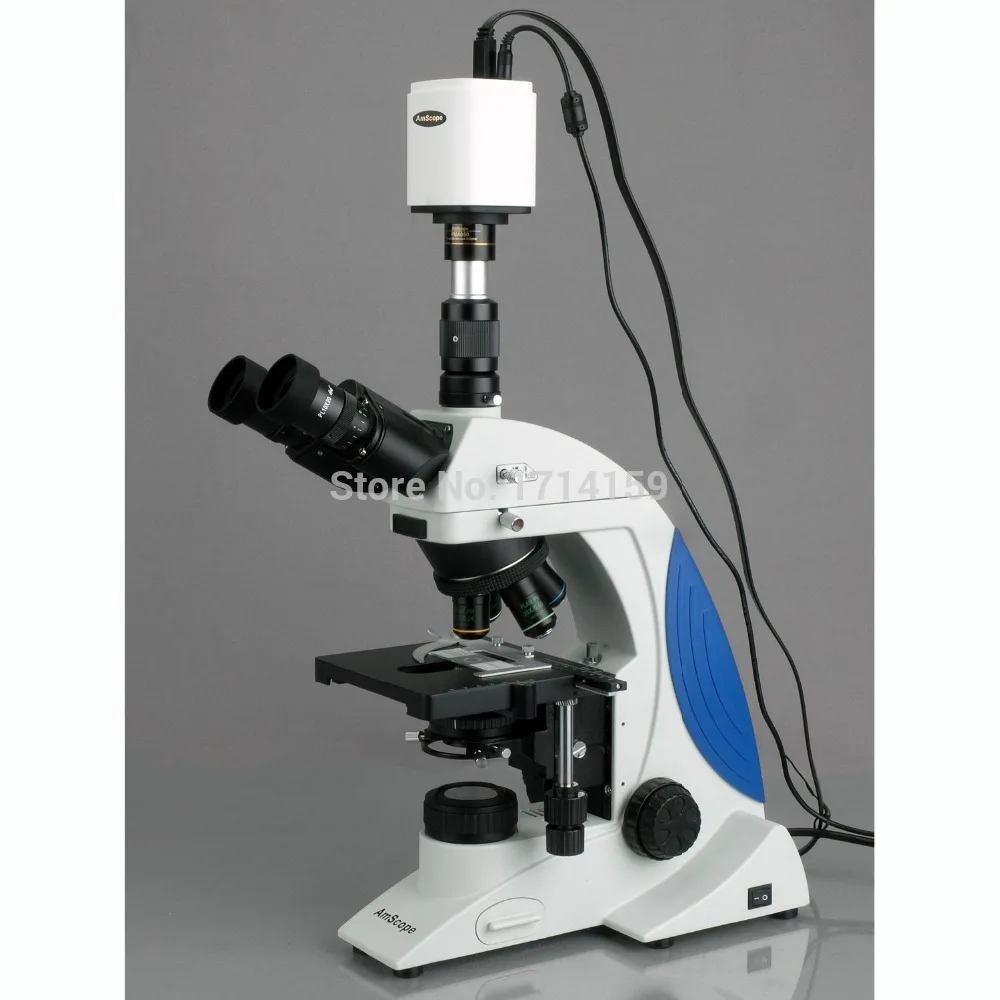Металлургический микроскоп AmScope поставляет 40X 1000X план Бесконечность Kohler