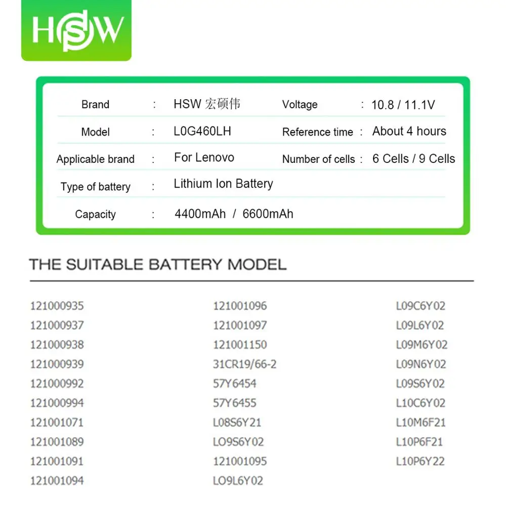 Аккумулятор для ноутбука Lenovo 6600 мАч 4400 G560 G570 G470 G460 G465 G475 G565 G575 G770 Z460 V360A E47G Z370 L10M6F21 |