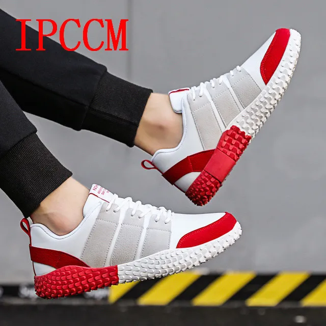 Men's shoes fall loafers 2019 Korean version fashion British men's lace-up sneakers running | Обувь