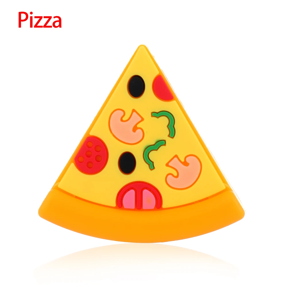 Pizza Мультфильм фруктовый кабель укус милый телефон Защита зарядного устройства мягкий шнур аксессуары для мобильного телефона линия передачи данных крышка милые аксессуары - Цвет: Pizza