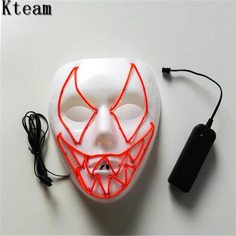 Маскарадная маска для Хэллоуина Hoilday в стиле хип-хоп мужчин светодиодный