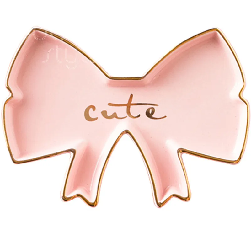 Cocostyles InsFashion creative wings star and bows shaped ceramic jewelry dish for bridesmaid mother's day gift sets | Дом и сад