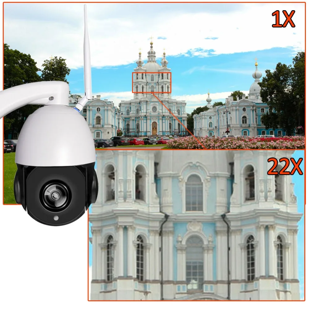 YSA HD 1080P PTZ IP Камера уличная Высокоскоростная купольная камера безопасности Wifi камера 2MP 22X оптический зум Водонепроницаемая Onvif камера ночного видеонаблюдения