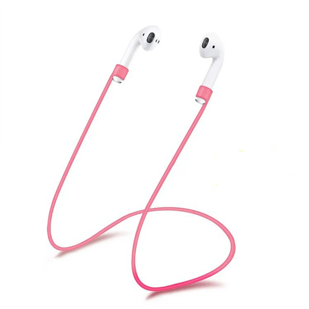 Only Pink Rope Для AirPods анти-потеря веревка аксессуары для наушников ремешок для наушников для Apple AirPods Air Pods наушники силиконовый держатель Веревка - Цвет: Only Pink Rope