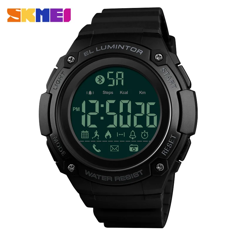 

SKMEI Smart Sports Watches Bluetooth Calorie Pedometer Remote Camera Waterproof Men Watch Fashion Smartwatch Relogio Masculino