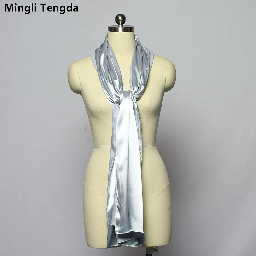 Mingli Tengda 200 см * 70 шифоновая Длинная свадебная шаль пальто Обертывания шарф