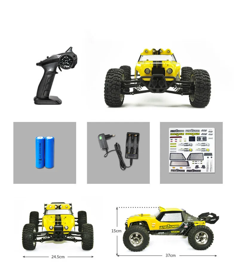 HBX 12891 1/12 4WD 2,4G водонепроницаемый гидравлический демпфер RC пустынный багги грузовик с светодиодный светильник внедорожный багги
