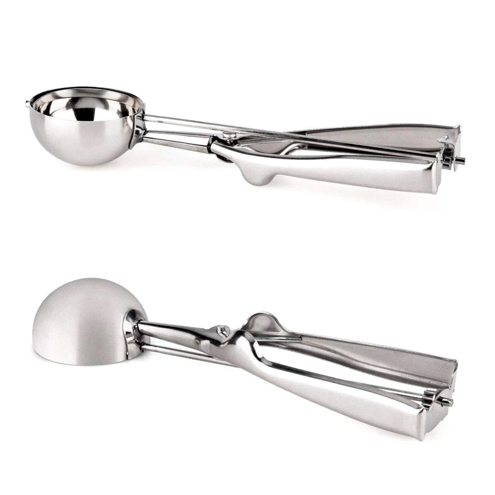 3Pcs/set Stainless Steel Ice Cream Muffin Scoop Mashed Potato Fruit Kitchen Tools Eating Accessories | Дом и сад