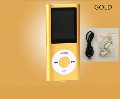 ACLDFH Mp3 музыкальный плеер радио FM рекордер Speler Lecteur HIFI Mp3 спортивный зажим USB Aux muziek цифровой светодиодный ЖК-экран плееры MP-3 - Цвет: Золотой