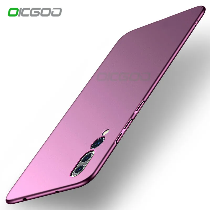 OICGOO Роскошные Матовый тонкий чехол для телефона huawei P20 P10 Lite Pro плюс Жесткий PC