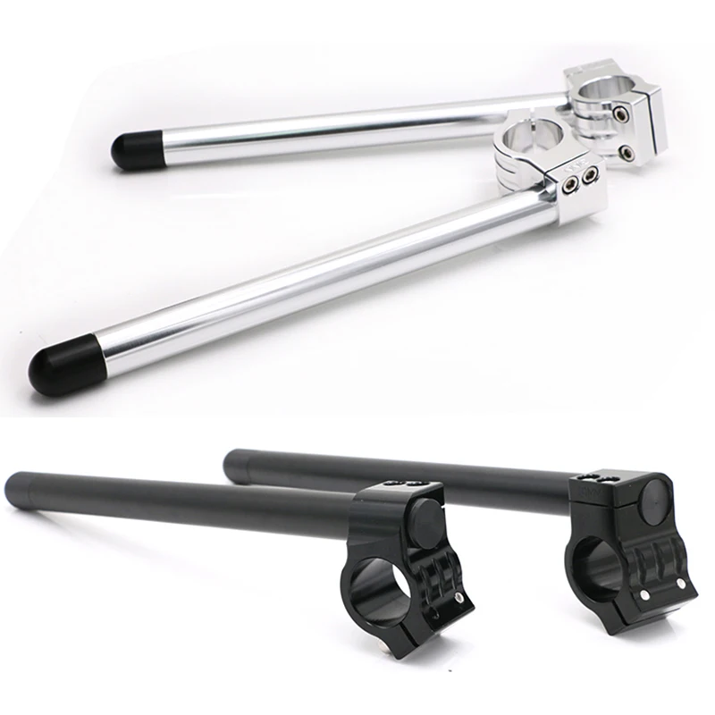

31mm/32mm/33mm/35mm/37mm/39mm/41mm/50mm/51mm Motorcycle Split Handlebar Retro Black Silver Scooter Motor Separating Handle Bar
