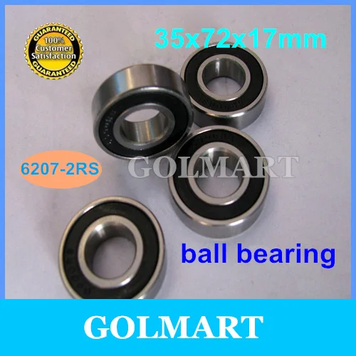 20pcs/lot sealed 6207RS steel ball bearing 35x72x17 mm 6207-2RS 35mm diameter 6207 deep groove | Обустройство дома