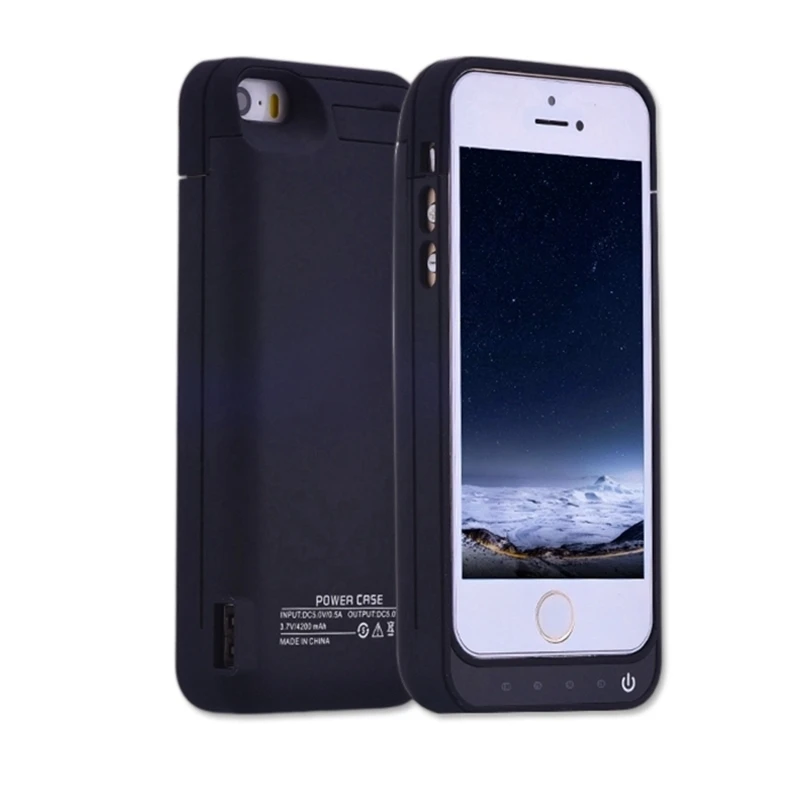 Для Iphone 5 5g 5c 5S Se чехол для аккумулятора 4200 мАч чехол с аккумулятором для Iphone 5 5c 5S Se лучший внешний аккумулятор с держателем