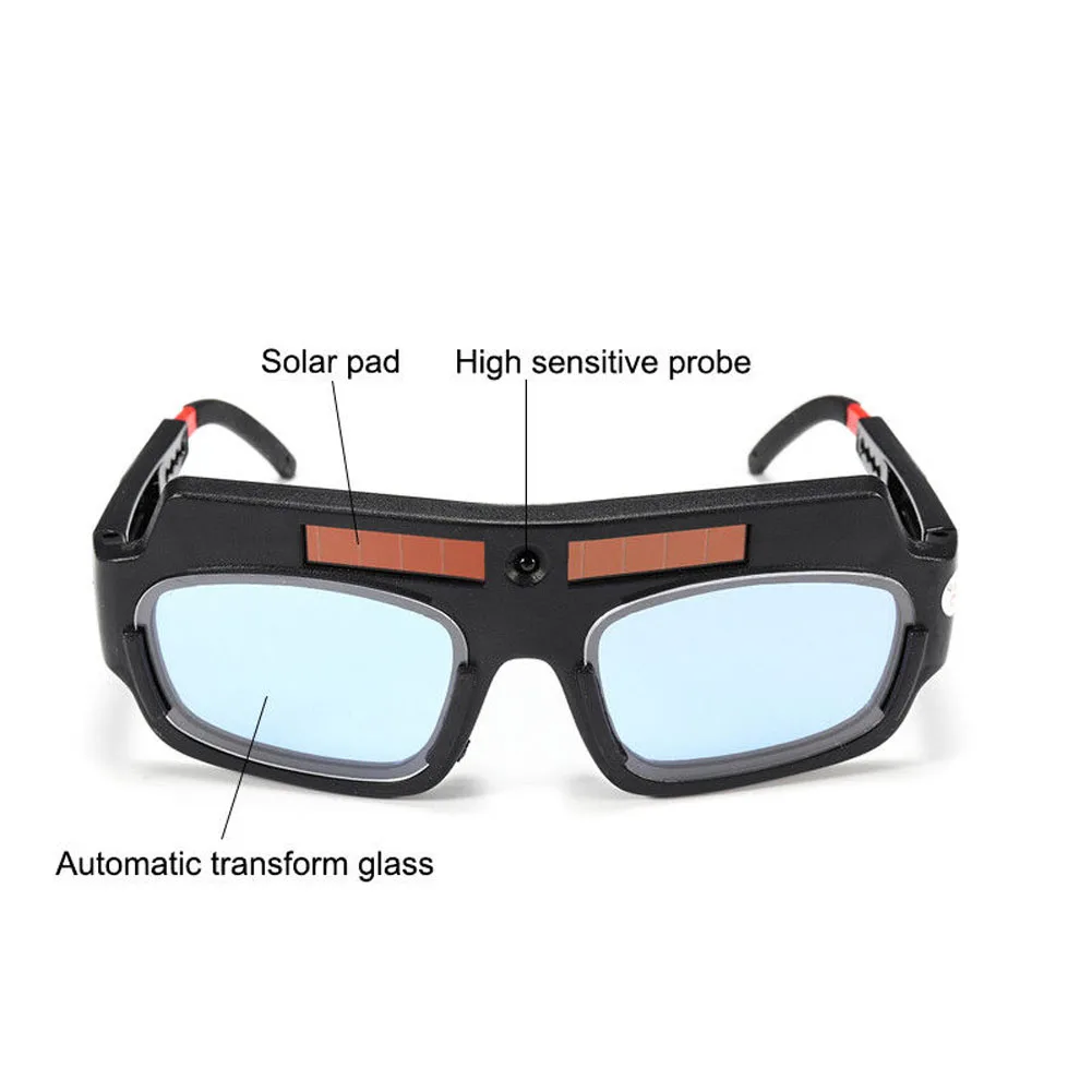

Brand New Solar Powered Safety Goggles Auto Darkening Welding Eyewear Eyes Protection Welder Glasses Mask Helmet Arc AA