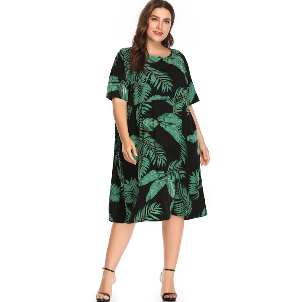 ATOFUL Новое поступление летнее платье Для женщин Vestidos плюс Размеры Повседневное