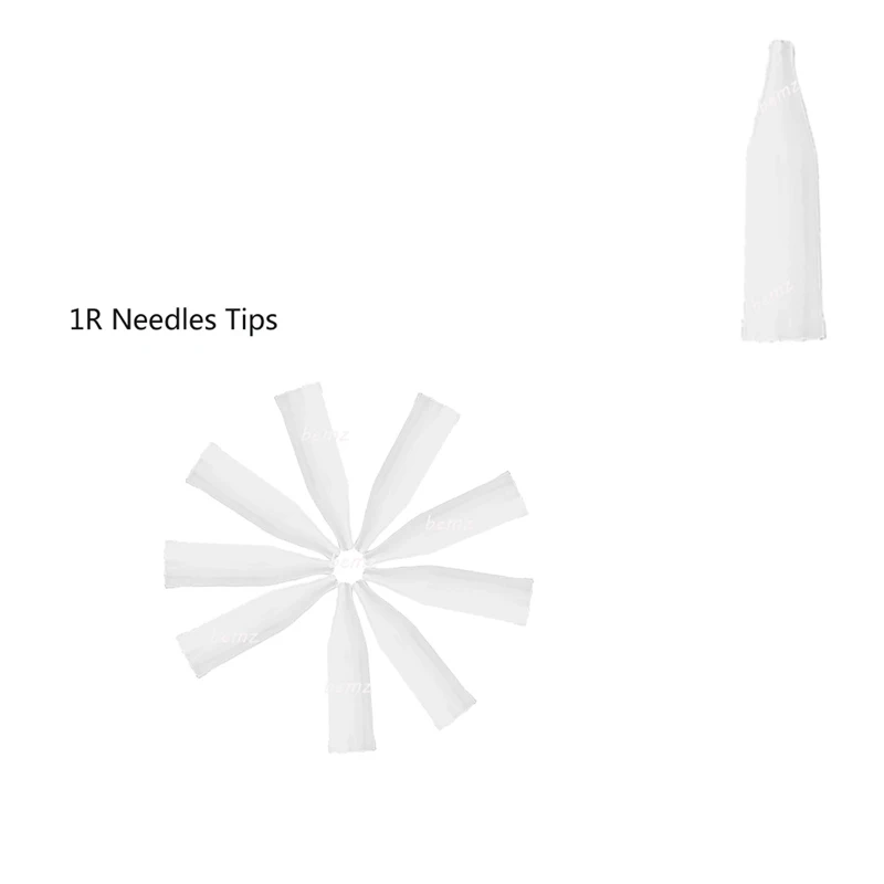 Тату 1RL стандартные тату иглы наконечники 100 шт. для перманентного макияжа бровей
