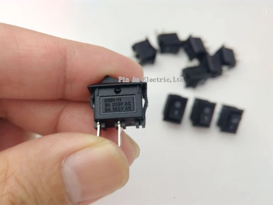 20шт 10*15 мм SPST 2PIN ON/OFF G130 клавишный переключатель 3A/250V автомобильный приборной панели грузовика RV ATV дома
