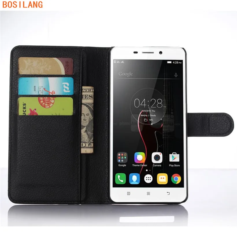 Кожаный чехол-бумажник Bosilang Litchi для Lenovo A5860 | Мобильные телефоны и аксессуары