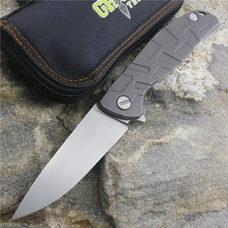 Green Thorn F95 подшипник Флиппер складной нож для ежедневного использования, D2 лезвие TC4 Титан с ручкой, для улицы, для кемпинга, охоты, карманный кухонный knivesedc инструмент