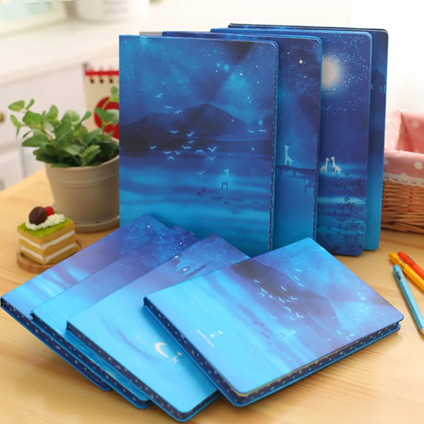 Горячая винтажная школьная записная книжка личный дневник 48K A5 B5 жесткая