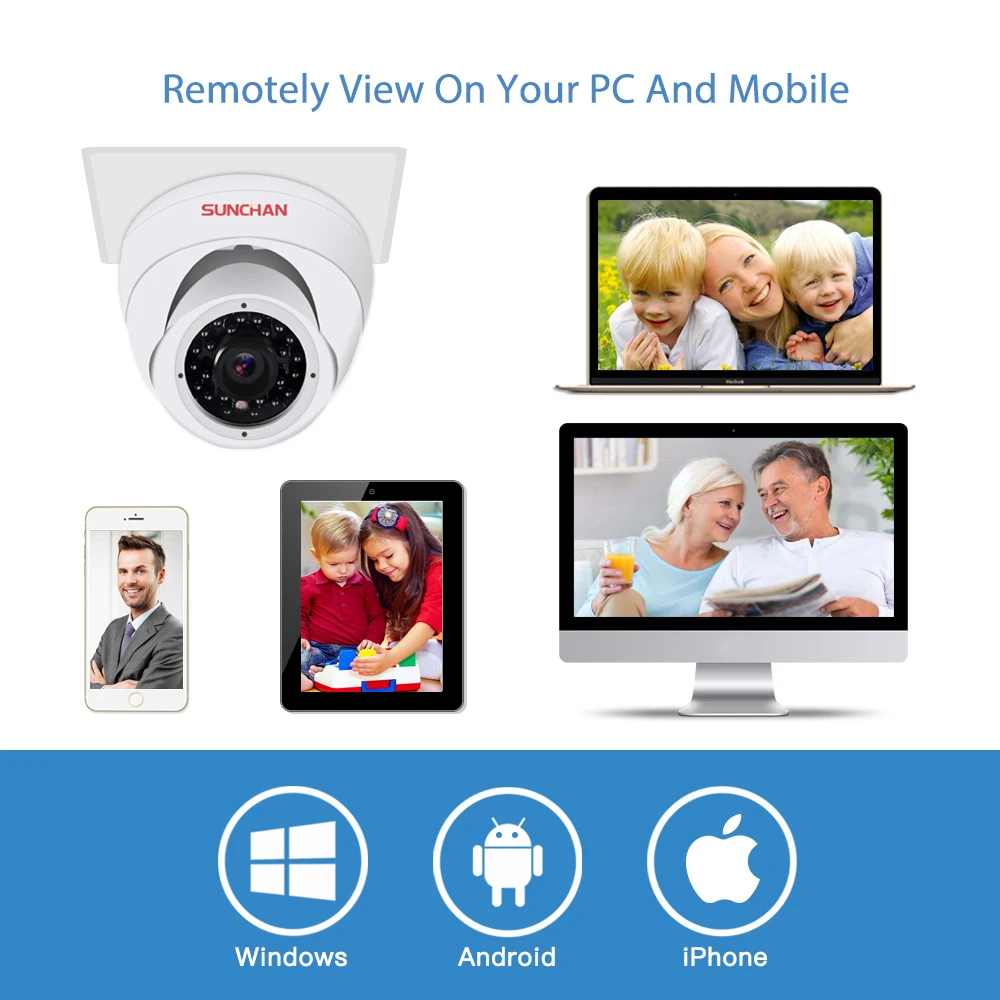 4CH CCTV Системы 1080N 5 в 1 1080 P HDMI аналоговая камера высокого разрешения система